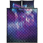 Galaxy Howling Wolf Spirit Print Quilt Bed Set