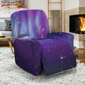 Galaxy Howling Wolf Spirit Print Recliner Slipcover