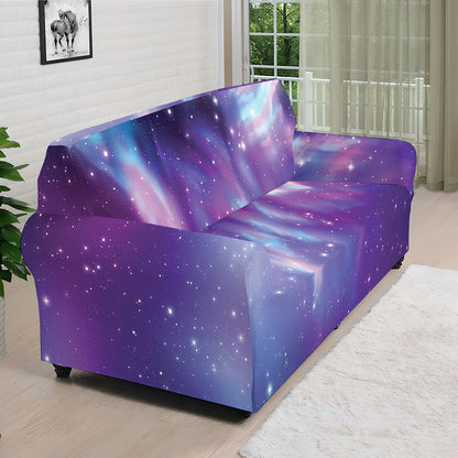 Galaxy Howling Wolf Spirit Print Sofa Cover