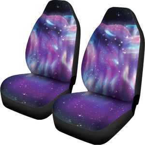 Galaxy Howling Wolf Spirit Print Universal Fit Car Seat Covers
