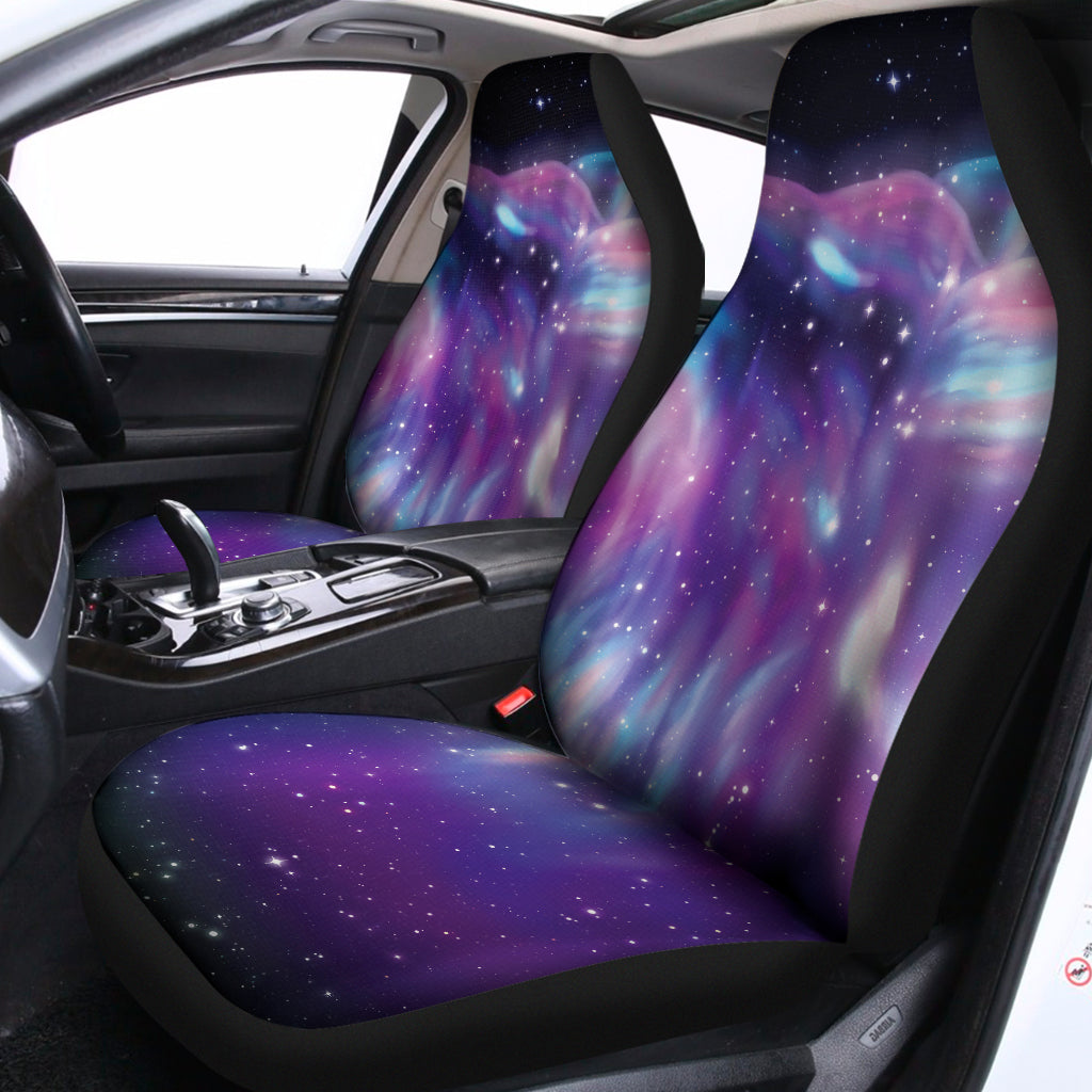 Galaxy Howling Wolf Spirit Print Universal Fit Car Seat Covers