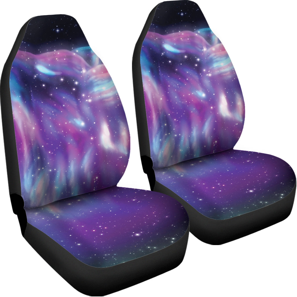 Galaxy Howling Wolf Spirit Print Universal Fit Car Seat Covers