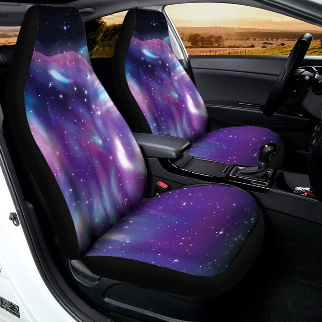 Galaxy Howling Wolf Spirit Print Universal Fit Car Seat Covers