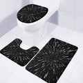 Galaxy Hyperspace Print 3 Piece Bath Mat Set