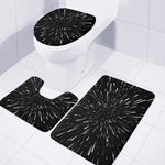Galaxy Hyperspace Print 3 Piece Bath Mat Set