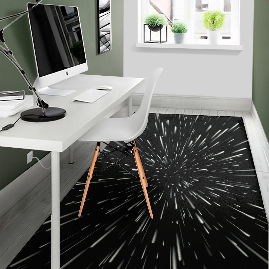 Galaxy Hyperspace Print Area Rug