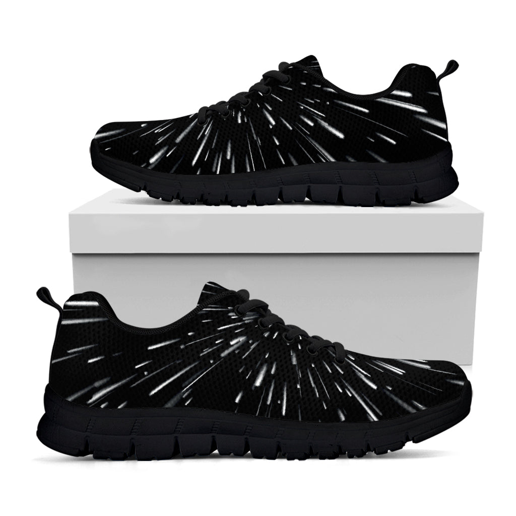 Galaxy Hyperspace Print Black Sneakers