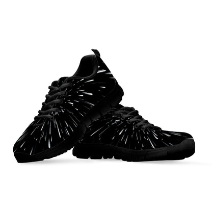 Galaxy Hyperspace Print Black Sneakers