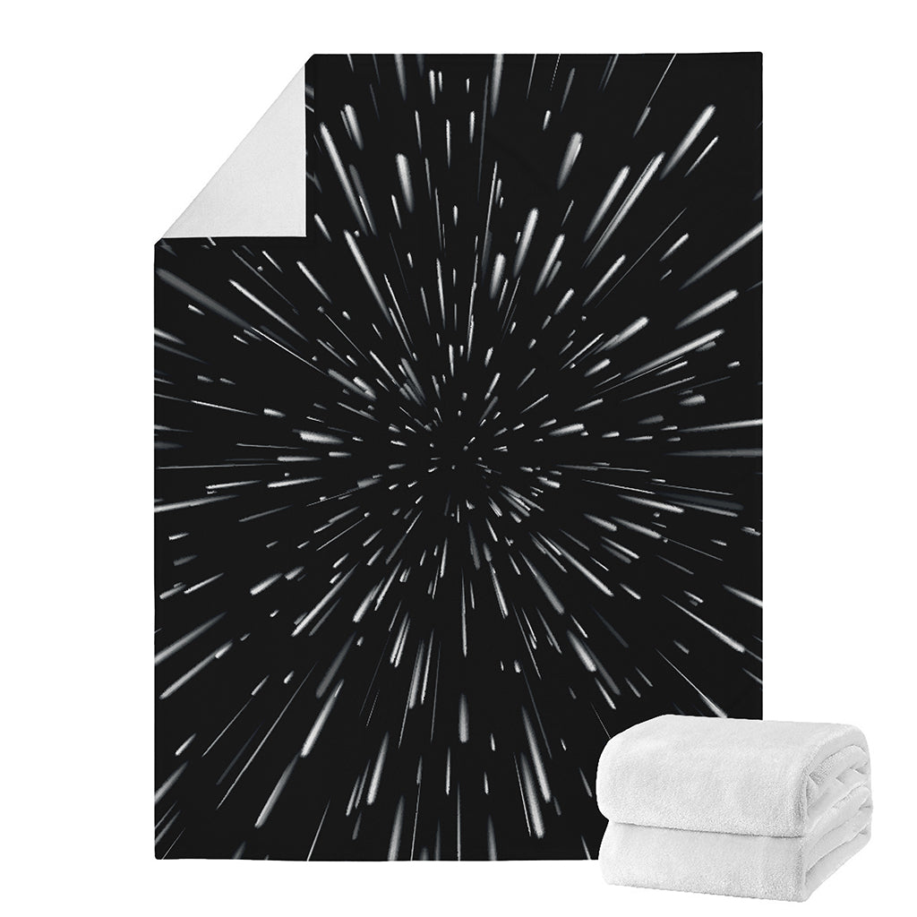 Galaxy Hyperspace Print Blanket