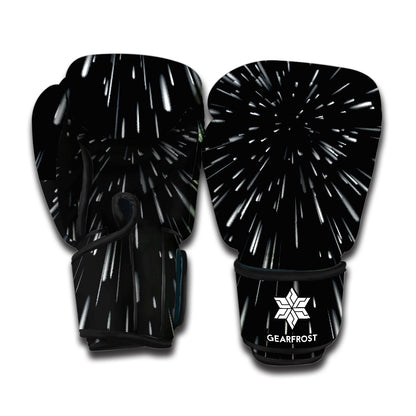 Galaxy Hyperspace Print Boxing Gloves