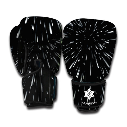 Galaxy Hyperspace Print Boxing Gloves