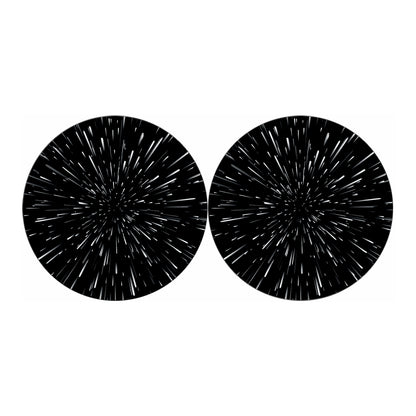 Galaxy Hyperspace Print Car Coasters