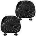 Galaxy Hyperspace Print Car Headrest Covers