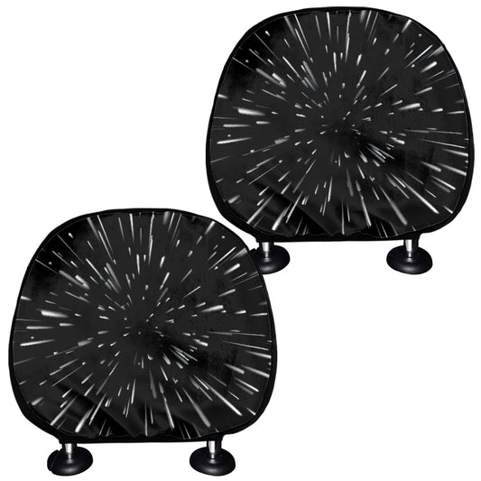 Galaxy Hyperspace Print Car Headrest Covers