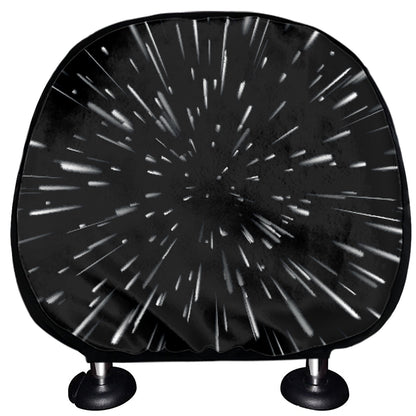 Galaxy Hyperspace Print Car Headrest Covers