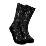 Galaxy Hyperspace Print Crew Socks