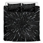 Galaxy Hyperspace Print Duvet Cover Bedding Set