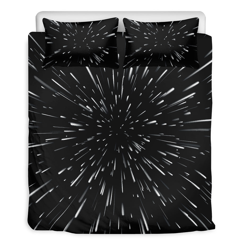 Galaxy Hyperspace Print Duvet Cover Bedding Set