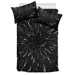 Galaxy Hyperspace Print Duvet Cover Bedding Set