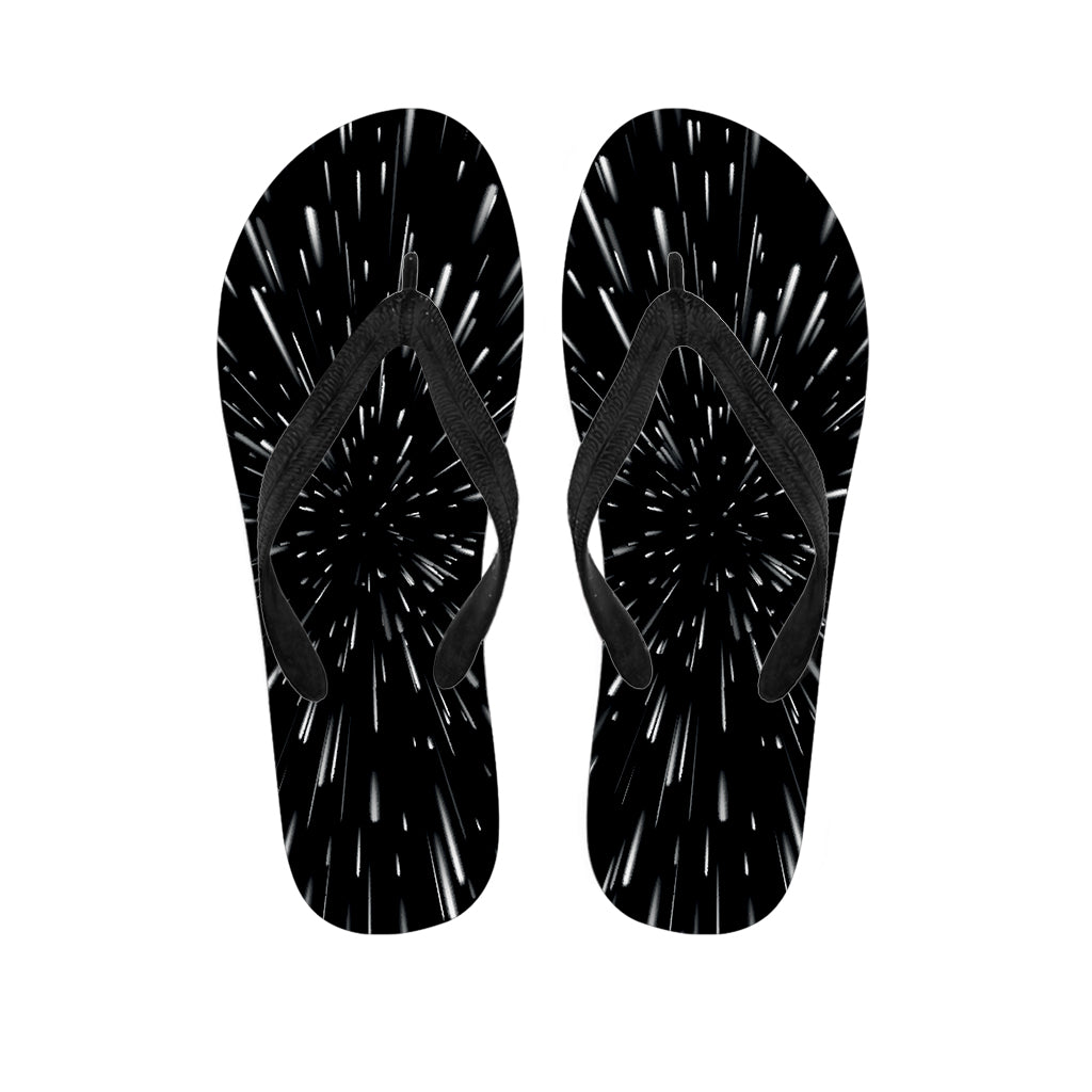 Galaxy Hyperspace Print Flip Flops