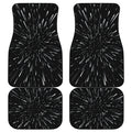 Galaxy Hyperspace Print Front and Back Car Floor Mats