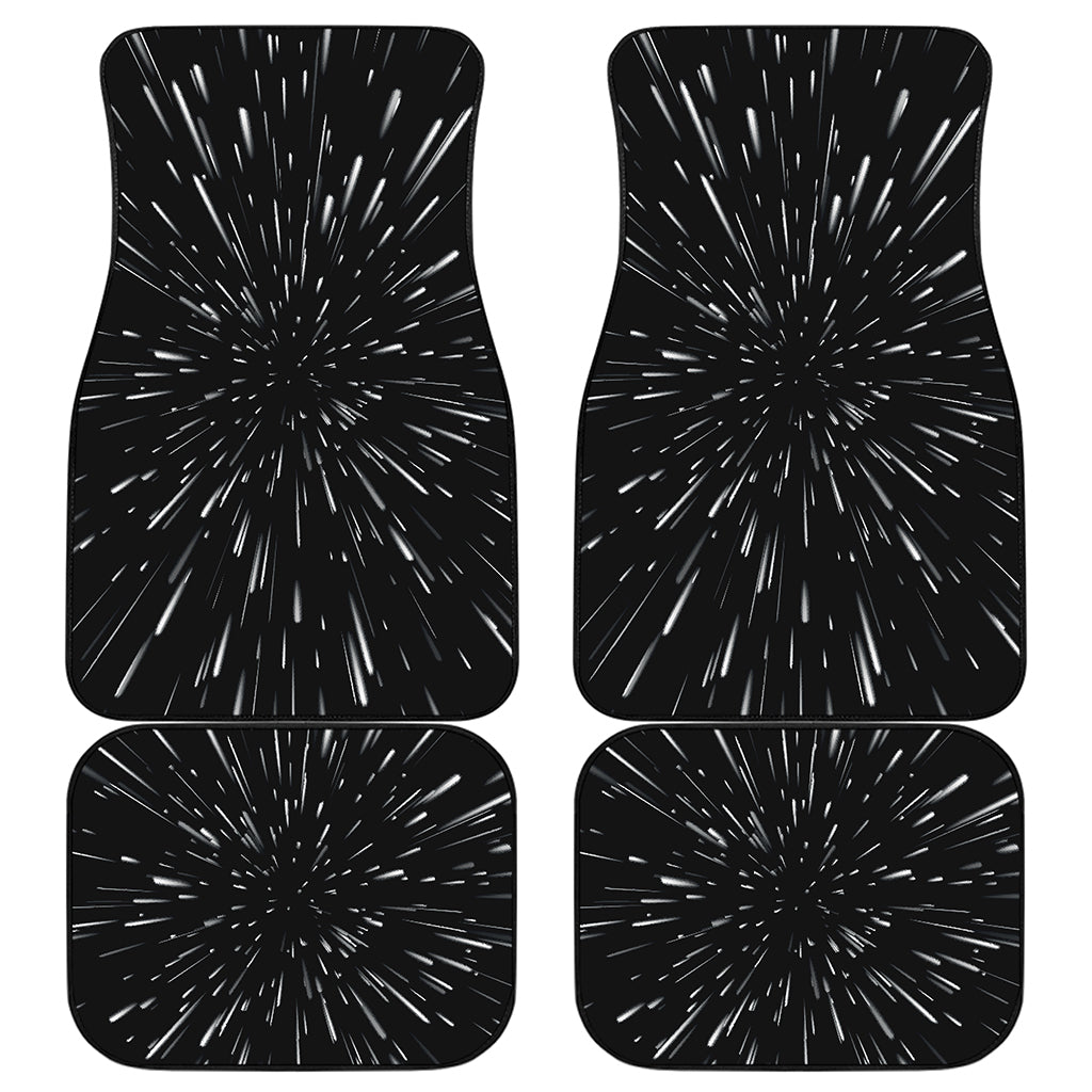 Galaxy Hyperspace Print Front and Back Car Floor Mats