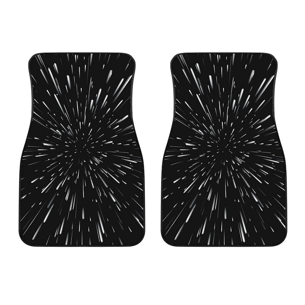Galaxy Hyperspace Print Front Car Floor Mats
