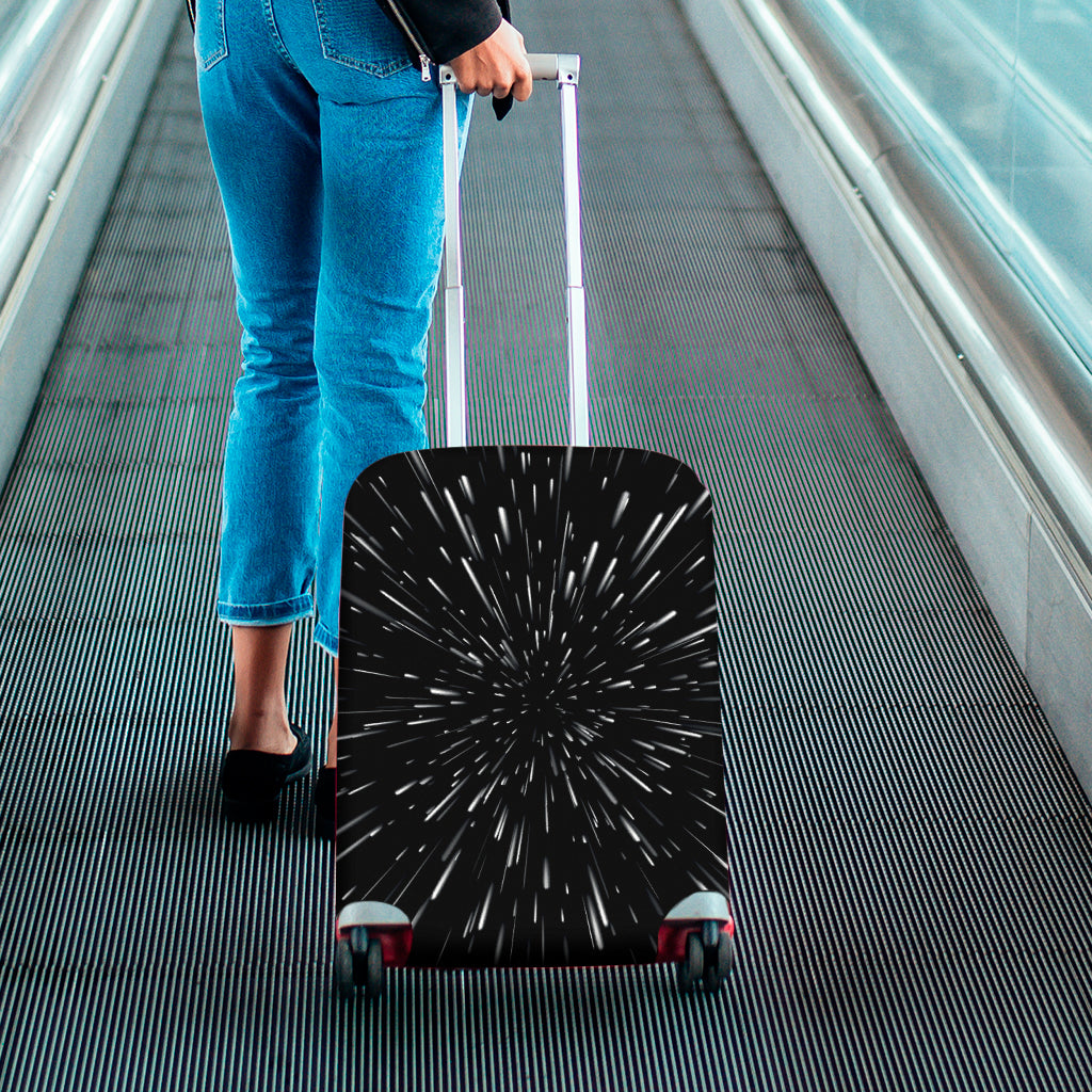 Galaxy Hyperspace Print Luggage Cover