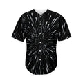 Galaxy Hyperspace Print Men's Baseball Jersey