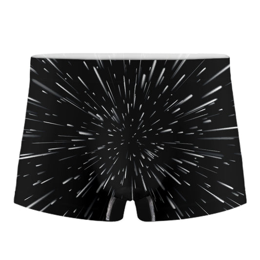 Galaxy Hyperspace Print Men's Boxer Briefs