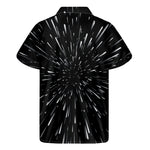 Galaxy Hyperspace Print Men's Short Sleeve Shirt