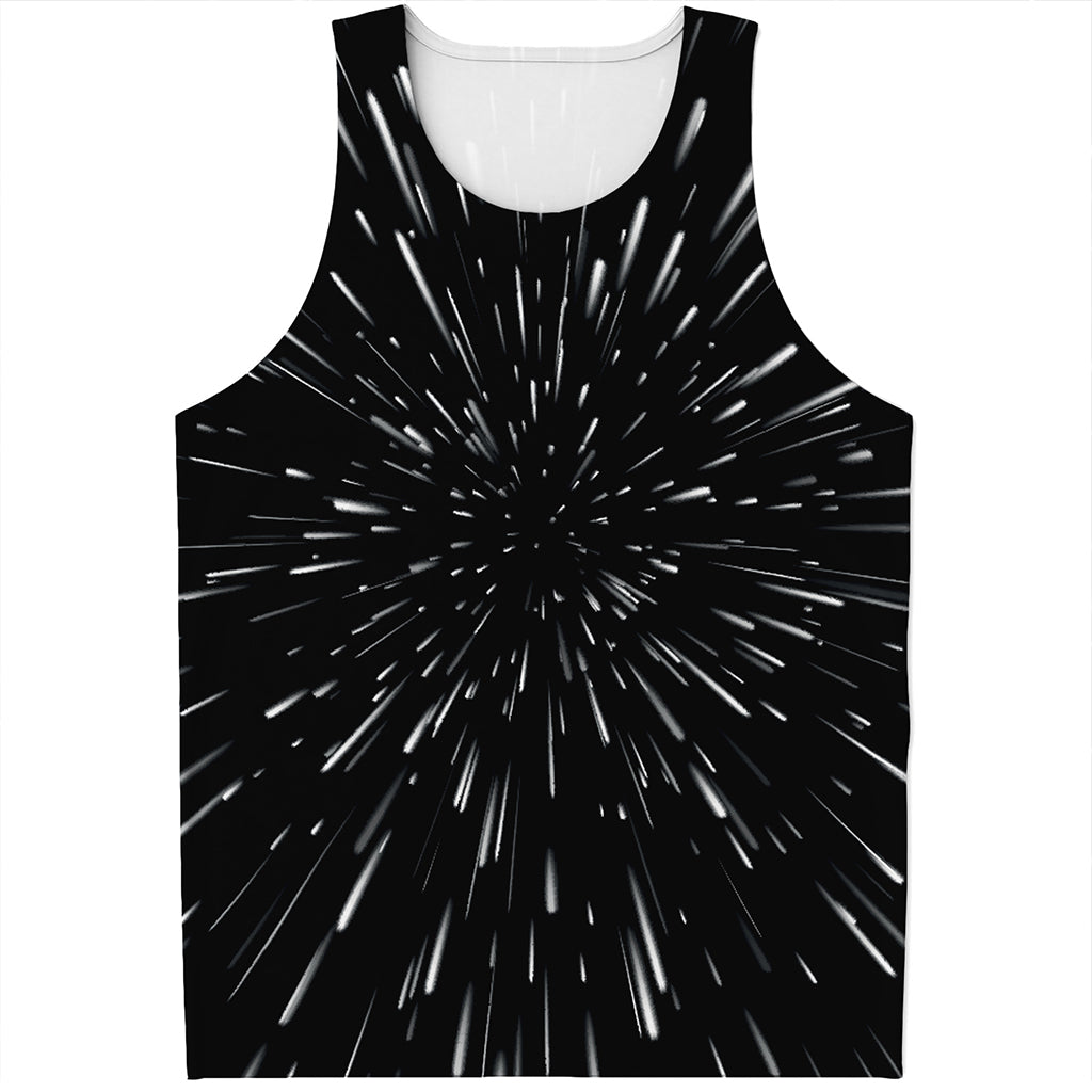 Galaxy Hyperspace Print Men's Tank Top