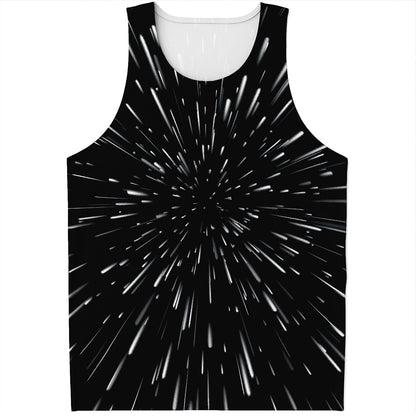 Galaxy Hyperspace Print Men's Tank Top