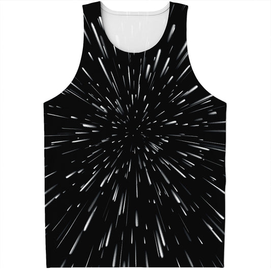 Galaxy Hyperspace Print Men's Tank Top