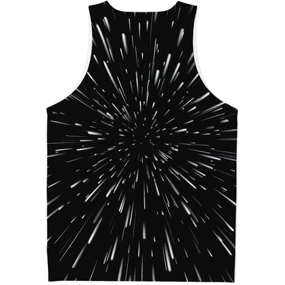 Galaxy Hyperspace Print Men's Tank Top