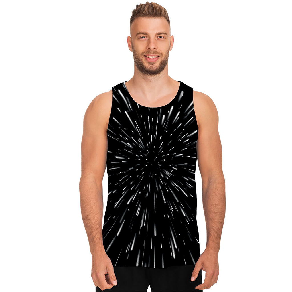 Galaxy Hyperspace Print Men's Tank Top