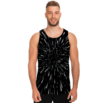 Galaxy Hyperspace Print Men's Tank Top