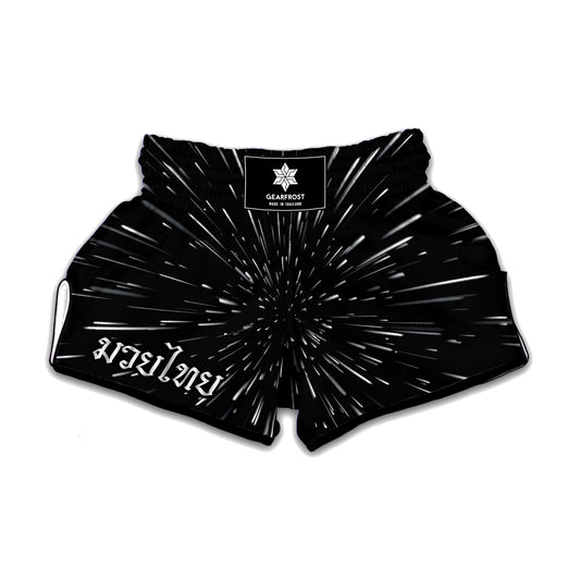 Galaxy Hyperspace Print Muay Thai Boxing Shorts