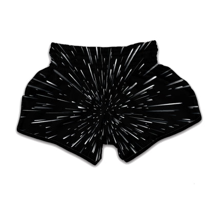 Galaxy Hyperspace Print Muay Thai Boxing Shorts