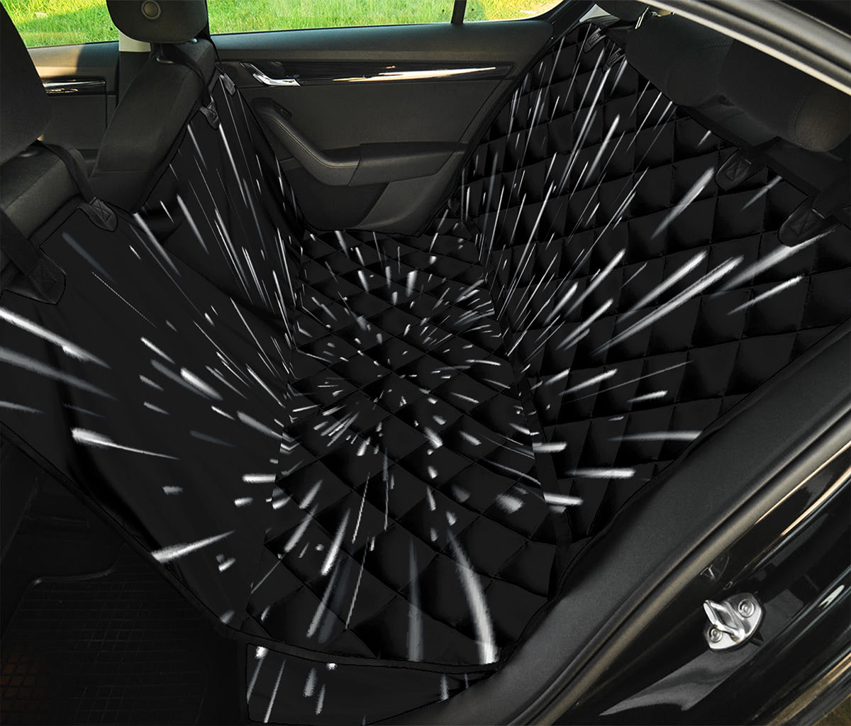 Galaxy Hyperspace Print Pet Car Back Seat Cover