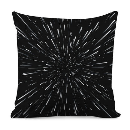 Galaxy Hyperspace Print Pillow Cover