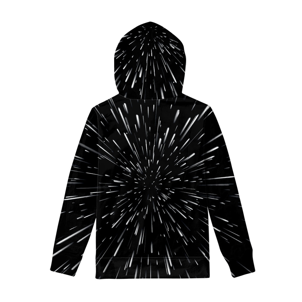 Galaxy Hyperspace Print Pullover Hoodie