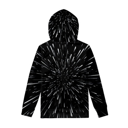 Galaxy Hyperspace Print Pullover Hoodie