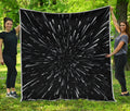 Galaxy Hyperspace Print Quilt