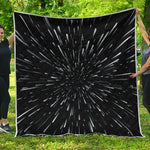 Galaxy Hyperspace Print Quilt
