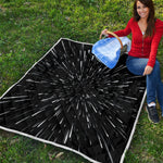 Galaxy Hyperspace Print Quilt