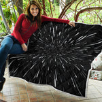 Galaxy Hyperspace Print Quilt