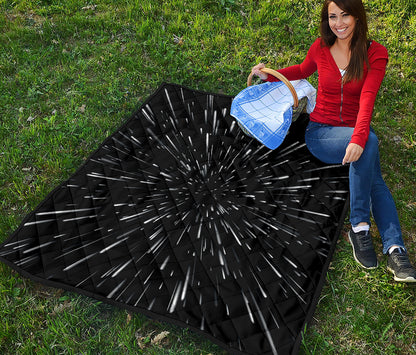 Galaxy Hyperspace Print Quilt