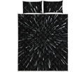 Galaxy Hyperspace Print Quilt Bed Set