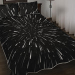 Galaxy Hyperspace Print Quilt Bed Set